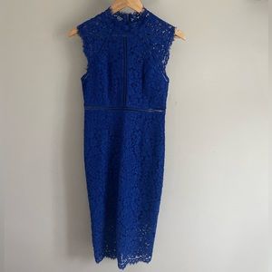 Bardot | Blue Lace Midi Dress